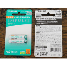 Аккумулятор Toshiba IMPULSE, AAA (мизинчиковый), 550 mAh