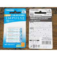 Аккумулятор Toshiba IMPULSE, AAA (мизинчиковый), 750 mAh