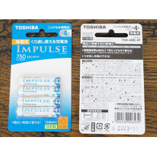 Аккумулятор Toshiba IMPULSE, AAA (мизинчиковый), 750 mAh