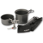 Походная газовая горелка SOTO Amicus с набором посуды SOTO Cooker Combo