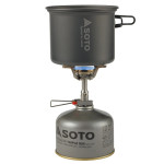 Походная газовая горелка SOTO Amicus с набором посуды SOTO Cooker Combo