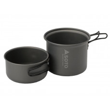Походный набор SOTO Aluminum  Cooker Set M - алюминиевые кастрюли 2 шт
