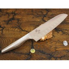 Кухонный нож KAI, серия Shoso, Santoku 165мм с проточкой