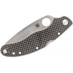 Складной нож Spyderco, серия Caly / Calypso 3.5, Black Carbon Fiber Handle, Laminate ZDP-189 / 420J2, Plain
