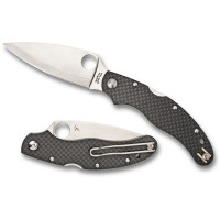 Складной нож Spyderco, серия Caly / Calypso 3.5, Black Carbon Fiber Handle, Laminate ZDP-189 / 420J2, Plain