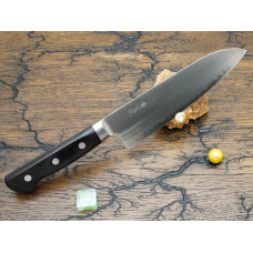 Кухонный нож Sanetu Aogami Super Santoku 180mm, Black