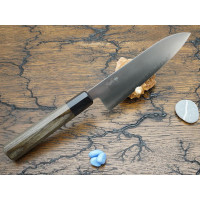Кухонный нож Sanetu Aogami Super Santoku 180mm, Gray