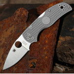 Складной нож Spyderco Native 5, Gray FRN Handle, Maxamet, Plain