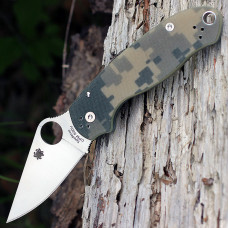 Складной нож Spyderco Para 3, G-10 Handle Digital Camo, CPM-S30V, Plain