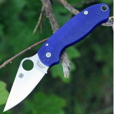 Складной нож Spyderco Para 3, G-10 Handle (Dark Blue), CPM-S110V, Plain