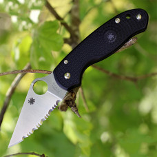 Складной нож Spyderco Para 3, Black FRN Handle, CTS-BD1, Full Serrated