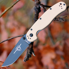 Складной нож Ontario RAT II, D2, Desert, черное лезвие