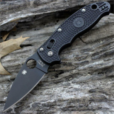 Складной нож Spyderco Manix 2, Black FRN Handle, CTS-BD1, Black Blade, Plain