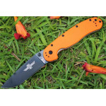 Складной нож Ontario RAT I Orange, черное лезвие