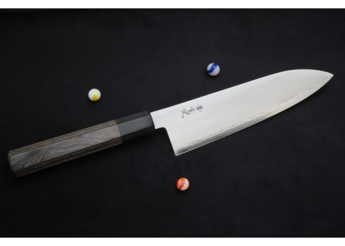 Кухонный нож Sanetu HAP40 Santoku 180mm, Gray