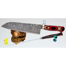 Кухонный нож Mr. Itou (Hiroo Itou) R2 Santoku 185mm (уценка)