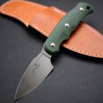 Туристический нож G.Sakai, Camper En Fixed / ZDP-189, Green G-10