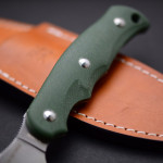 Туристический нож G.Sakai, Camper En Fixed / ZDP-189, Green G-10