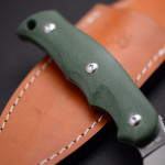 Туристический нож G.Sakai, Camper En Fixed / ZDP-189, Green G-10