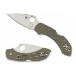 Складной нож Spyderco Dragonfly, Foliage green G-10 handles, VG-10 Steel, Plain