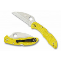 Складной нож Spyderco Salt 2, Wharncliffe, Yellow FRN Handle, H1 Steel, Plain