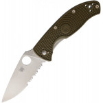 Складной нож Spyderco Tenacious, OD FRN Handle, Part Serrated