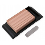 Водный камень Suehiro, серии Whetstones for Hobby-oriented Tools, 280 грит (с подставкой), 98 x 65 x 20мм