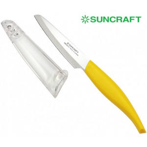 Кухонный нож Suncraft Petty 95mm (желтый)