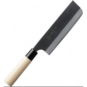 Gihei-hamono Aogami#2 в высокоуглеродистых обкладках, больстер из пластика, Nakiri 165mm
