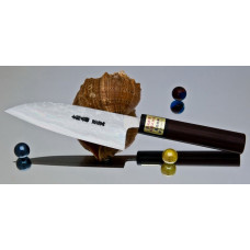 Кухонный нож Moritaka AS Damascus Small Santoku 130mm