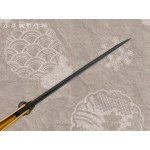 Нож складной Nagao Higonokami, Single bevel, Aogami (Blue Steel), Brass, 70mm